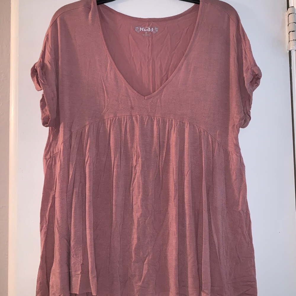 Pink flowy top